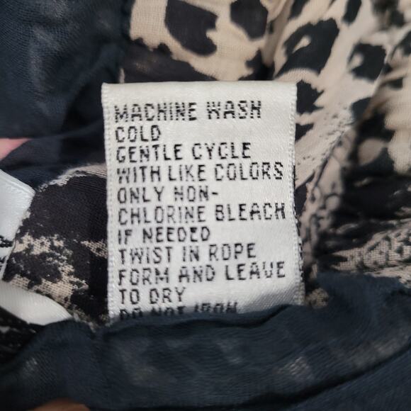 New Direction Mixed Print Pull-on Skirt size 3X brown black animal print boho - Picture 4 of 7